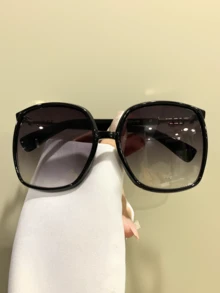 Fashion Square Large Frame Glasses, Retro Decorative Eyeglasses Women And Men, Novelty Metal Hinges - Multicolor - View 4