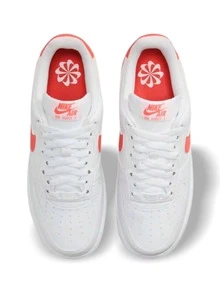 Air Force 1 '07 Women's Sneakers white/mango DC9486-107 - biały/mango - Zobacz 3