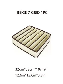 Organizador de calcetines y ropa interior, Divisor de cajón plegable con 6/7/8/24 compartimentos, Cestas divisoras para el armario, Ahorro de espacio para armarios del hogar, Accesorios para el dormitorio, Decoración organizadora, Decoración para fiestas/habitación/hogar/dormitorio, Cajas de almacenamiento, Almacenamiento en el hogar