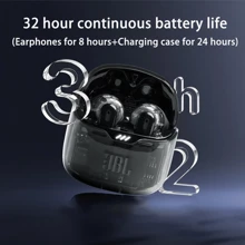 JBL Auriculares Bluetooth TUNE FLEX, auriculares semi-in-ear para música, reducción de ruido en llamadas, certificación IPX4, resistente al agua y al sudor, carga tipo C, diseño ergonómico, color blanco