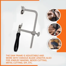 KLONKEE 可调节珠宝锯架，配10-12片锯片，专业珠宝制作工具套装 - 彩色 - 查看 4
