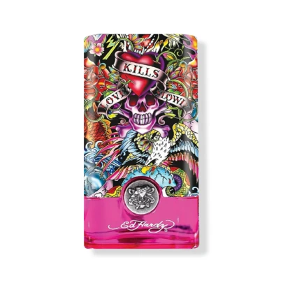 Ed Hardy Hearts & Daggers Eau De Parfum Spray For Women EDP Perfume Perfumes 5oz/150ml Long-Lasting Bold Edgy REbellious Vibrant Girlfriend Wife Mother Friend Birthday Graduation Party Travel Camping Outdoors School Campus Trip Festivals Anniversary Winter Christmas Special Occasions, Party Gothic Style Y2k Sweet Style