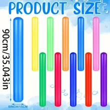 Aufblasbarer Luftstab, bunte PVC-Schwimmhilfe für Erwachsene Outdoor-Wassersport, Strand-Pool-Party-Dekoration, Schwimmbad-Zubehör, Strandutensilien