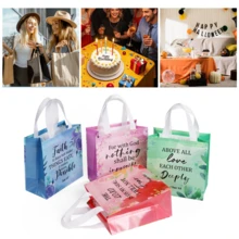 16/40pcs,Gift Packaging Bags With Beautiful Blessing Words, Bible Gift Packaging Bags, Gift Bags With Handles, Colorful Gift Bags, Suitable For Gift Packaging Bags, Birthdays, Weddings, Shopping Bags, Gift Bags, Craft Gift Bags, Party Gifts, Birthday Accessories, Gift Party Gifts, Party Supplies - 彩色 - 查看 1