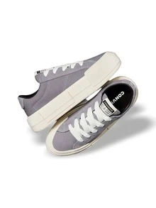 Converse 匡威 A12317C - 女士休闲百搭舒适运动鞋，适合日常穿着 - 經典的灰色,白鷺色,黑色 - 查看 3
