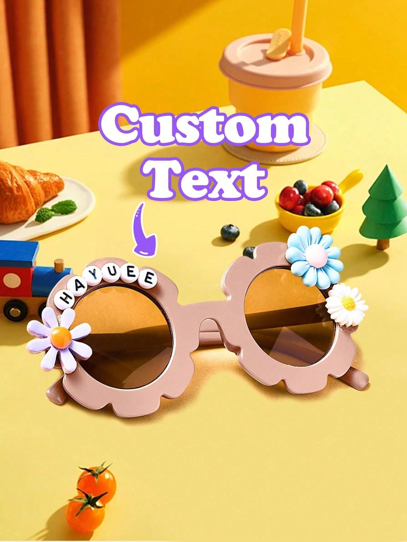 Classroom Decor /Back To School/Party Decorations 1pc Custom Kids Name Glasses, Custom Kids Party Favors, Peraonalized Child Glasses, Kids Pool Party, Children Birthday Party Personalized Name Glasses For Girls Or Boys Toddler Glasses - Multicolor - View 1