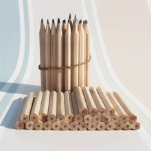 50-Pack Hexagonal Wooden Pencils - 3.5-Inch Mini Golf Pencils For Writing, Drawing, Sketching - Premium Wood Lead Pencils, 2mm Core - Ideal For Advertising, Weddings, Gifts - Applicable Age 14+ Back To School