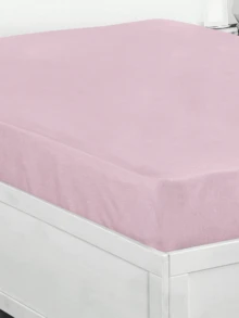 1pc Double Flat Bed Sheet Cotton And Cozy For Bedroom - Pink - View 3