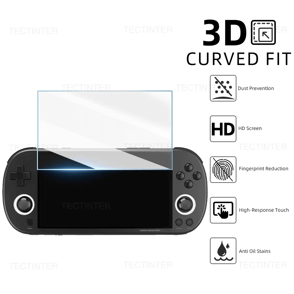 Screen Protector Antic-Scratch Tempered Glass Film For Trimui Smart Pro Game Consoles HD Protective Glass Film Accessories - Transparent - View 1