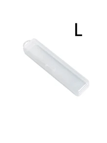 1 pièce Boîte de rangement portable transparente pour brosse à dents, boîte anti-poussière, boîte de rangement pour crayon à sourcils. Boîte de rangement pour brosse à dents de voyage moderne en plastique transparent. Ensemble de support pour brosse à dents et dentifrice de voyage. Rentrée scolaire