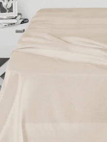1pc Double Flat Bed Sheet Cotton And Cozy For Bedroom - Beige - View 4