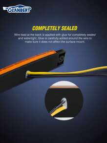 GLANBERT 8 piezas/paquete Luces laterales para camión súper brillantes 6 LED, luz indicadora impermeable de 12 v 24 v para remolque de camión, lámpara indicadora de ancho, luz de advertencia de emergencia, señal de giro para automóvil