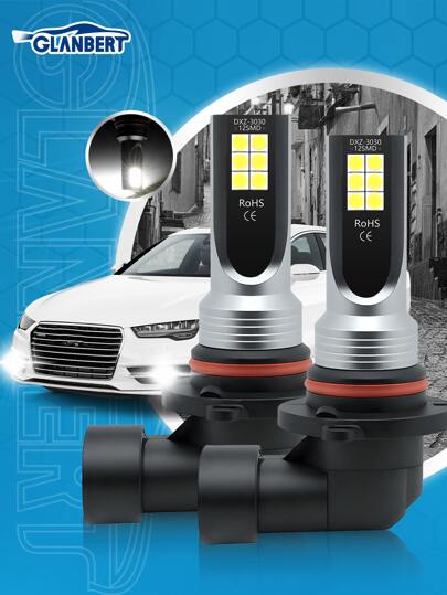 GLANBERT 2pcs Auto Fog Light New CSP Chips H4  H11 9005 9006 HB4 Car LED Fog Lights Headlight Bulbs Cars Lighting 6000K 8000K