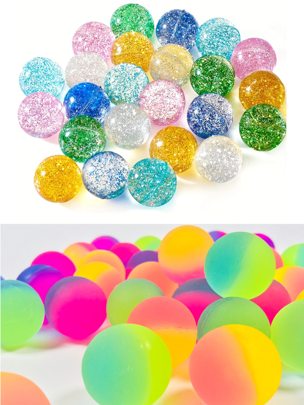 10 stuks willekeurig gekleurde stuiterballen, creatief speelgoed, decompressiespeelgoed, geschikt voor feesten en verjaardagscadeaus