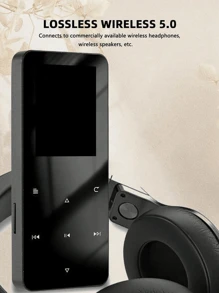مشغل موسيقى معدني صغير mp3 بتدفق عالي الجودة mp4 قابل للتسجيل مع إمكانية التشغيل الخارجي - بطاقة الذاكرة تُشترى بشكل منفصل