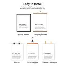 1 Pieza Póster de lienzo moderno sin marco "It Is What It Is", arte de pared divertida con definición, decoración de habitación estética, pintura de arte para regalo, imagen de pared para oficina, sala de estar, dormitorio, comedor, dormitorio, decoración de pared para el hogar y la oficina