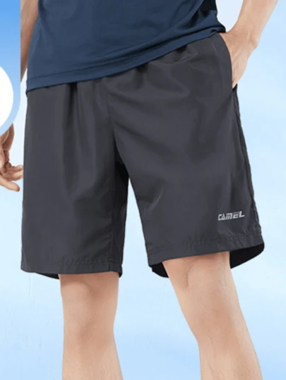 CAMEL CROWN Men's Sports Casual Shorts, Camel Summer Thin Breathable Elastic Casual Loose Fitness Running Shorts