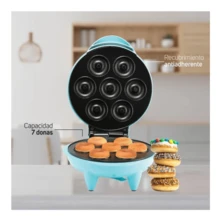 Taurus Máquina Para Donas Tau.rus DONUTS Con Espacio Para 7 Donas Listas en 8 Minutos, Recubrimiento Antiadherente, Azul - Tipo de Enchufe A USA (110-127V) - Ver 2