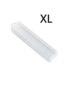 1 pièce Boîte de rangement portable transparente pour brosse à dents, boîte anti-poussière, boîte de rangement pour crayon à sourcils. Boîte de rangement pour brosse à dents de voyage moderne en plastique transparent. Ensemble de support pour brosse à dents et dentifrice de voyage. Rentrée scolaire
