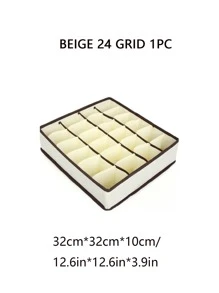 Organizador de calcetines y ropa interior, Divisor de cajón plegable con 6/7/8/24 compartimentos, Cestas divisoras para el armario, Ahorro de espacio para armarios del hogar, Accesorios para el dormitorio, Decoración organizadora, Decoración para fiestas/habitación/hogar/dormitorio, Cajas de almacenamiento, Almacenamiento en el hogar