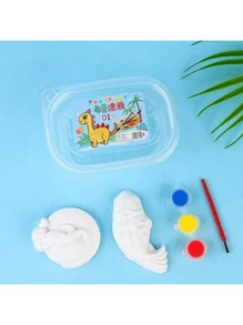 4 Stücke/Set DIY Kreative Gips Handwerk Set, künstlerisches Handwerk Geschenk, mehrere niedliche Puppen Figuren für spezielles DIY, Malen, Ausmalen und Kritzeln, ideale Party Geschenke und Kunstunterricht, angenehme kleine Geschenke