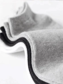 1/9/10/15/30/40 Pairs Solid Color Unisex Socks, Soft And Lightweight Low Cut Ankle Socks For Men And Women