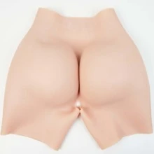Moldeador de caderas de silicona marrón de moda y talla grande vendido, con un diseño de cadera sexy y realista que agranda las caderas en 0,8 pulgadas. El suave silicona realza el contorno de las caderas talla grande que la elasticidad