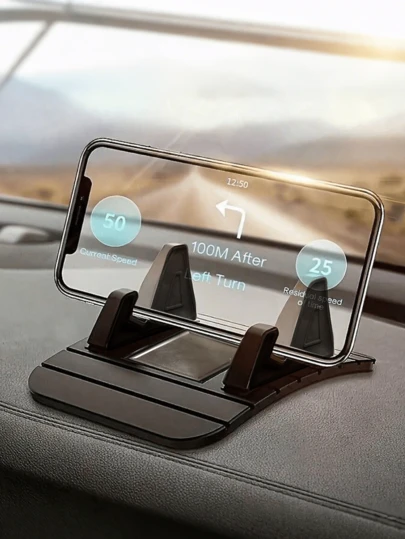 车载手机支架仪表盘手机支架 - 防滑硅胶垫手机支架兼容 、Android 手机，生日、家人、朋友礼物汽车配件车载手机支架