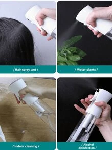 1Pc Hairdressing Spray Bottle, Continuous Spray Bottle For Hair Empty Ultra Fine Plastic Water Mist Sprayer – Ultra Fine Continuous Water Mister Spray Bottle For Plants, Home Cleaning, Barber Use, Hairstyling, Skin Care & More