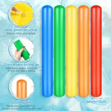 Aufblasbarer Luftstab, bunte PVC-Schwimmhilfe für Erwachsene Outdoor-Wassersport, Strand-Pool-Party-Dekoration, Schwimmbad-Zubehör, Strandutensilien