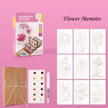 9 قطعة/مجموعة أدوات ورقة الأكوارل، تشمل ألبوم الصور الكرافت السميك، فرشاة، لوازم الرسم DIY، مناسب لحفلات الكبار، أنشطة الوقت الحر، هدايا