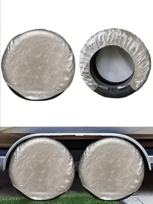 [4 Packs Waterproof Tire Protector] 4 Packs Waterproof Tire Covers, Spare Wheel RV Trailer Camper Anti-Corrosion Tire Protector - Multicolor - View 15