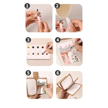 9 قطعة/مجموعة أدوات ورقة الأكوارل، تشمل ألبوم الصور الكرافت السميك، فرشاة، لوازم الرسم DIY، مناسب لحفلات الكبار، أنشطة الوقت الحر، هدايا