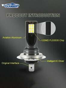 GLANBERT 2pcs Auto Fog Light New CSP Chips H4  H11 9005 9006 HB4 Car LED Fog Lights Headlight Bulbs Cars Lighting 6000K 8000K