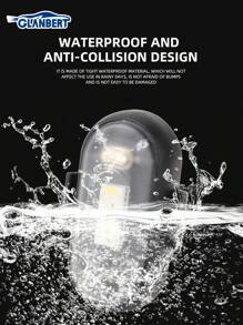 GLANBERT 1 set Luce di segnalazione mini a LED RGB per moto, luce di segnale con telecomando, luce di avvertimento impermeabile per auto, drone