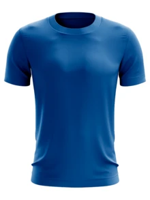 Kit 4 Men's Dry Fit T-Shirts Polyester Premium Mesh UV Protection Running Training - 寶藍色 - 查看 4