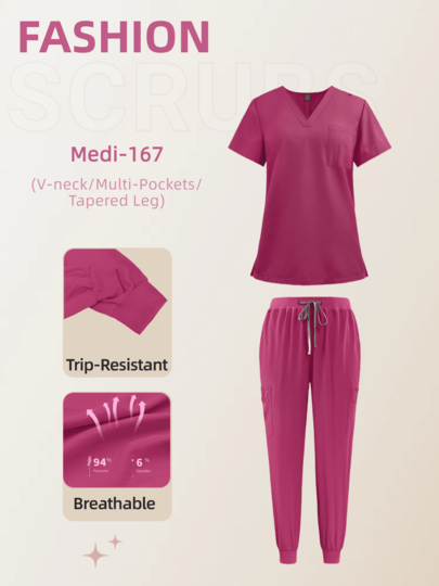 Innovative Taschenkonstruktion! Kasack und Hose mit großen Taschen, rutschfest, leicht zugänglich, praktisch und effizient für Gesundheitsberufe