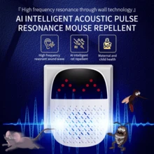AI Smart Pulse Resonance Pest Repeller, High Power Ultrasonic Pest Repeller, High Frequency Resonance Wave, 360° Full Coverage, Scanning, Auto Frequency Adjustment, & Energy Saving, Physical Rodent Repelling, Reliable, Suitable For Home, Kitchen, Office, Hotel, Warehouse, Effective Indoor Pest & Mosquito Elimination - EU C Type Plug(220-240V) - View 7