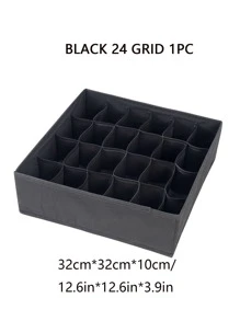 Organizador de calcetines y ropa interior, Divisor de cajón plegable con 6/7/8/24 compartimentos, Cestas divisoras para el armario, Ahorro de espacio para armarios del hogar, Accesorios para el dormitorio, Decoración organizadora, Decoración para fiestas/habitación/hogar/dormitorio, Cajas de almacenamiento, Almacenamiento en el hogar