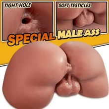 Poupée réaliste de sexe masculin de 2,5 kg pour la masturbation homosexuelle masculine avec vagin réaliste, testicules et anus. Jouet sexuel masculin pour la masturbation.
