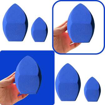 1个海军蓝三切大号化妆海绵，巨型美妆蛋，吸水性强，不含乳胶，遇水膨胀，快速上妆，亲肤柔软，适用于粉底，可重复使用，高密度高回弹不变形，理想的化妆工具，化妆品，便宜，房间装饰，梳妆台，旅行，卧室，化妆配件，粉扑，美妆蛋，散粉扑，化妆海绵，便宜，圣诞礼物，化妆品，化妆工具，便宜货，礼物，女士礼物，圣诞礼物