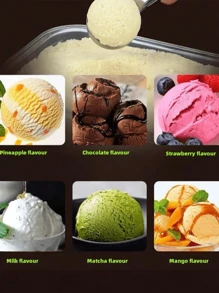 1 件冰淇淋勺，带扳机释放装置，不锈钢冰淇淋勺，专业冰淇淋勺，手柄舒适，勺形完美，非常适合硬冰淇淋、冷冻酸奶、饼干面团