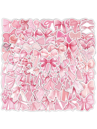 100 قطعة ملصقات فيفان بشكل وردي جميل، ديكورات رجعية ملائمة للحقائب والكمبيوتر وهواتف والقناني والسيارات والخوذ، لوازم هدايا مخصصة للبنات والسيدات، لوازم مدرسية، العودة إلى المدرسة