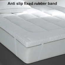1 Stück 10cm Matratzenauflage, maschinenwaschbare Bettwäsche für Studentenzimmer, Studentenbett, Wohnmobil und Zuhause