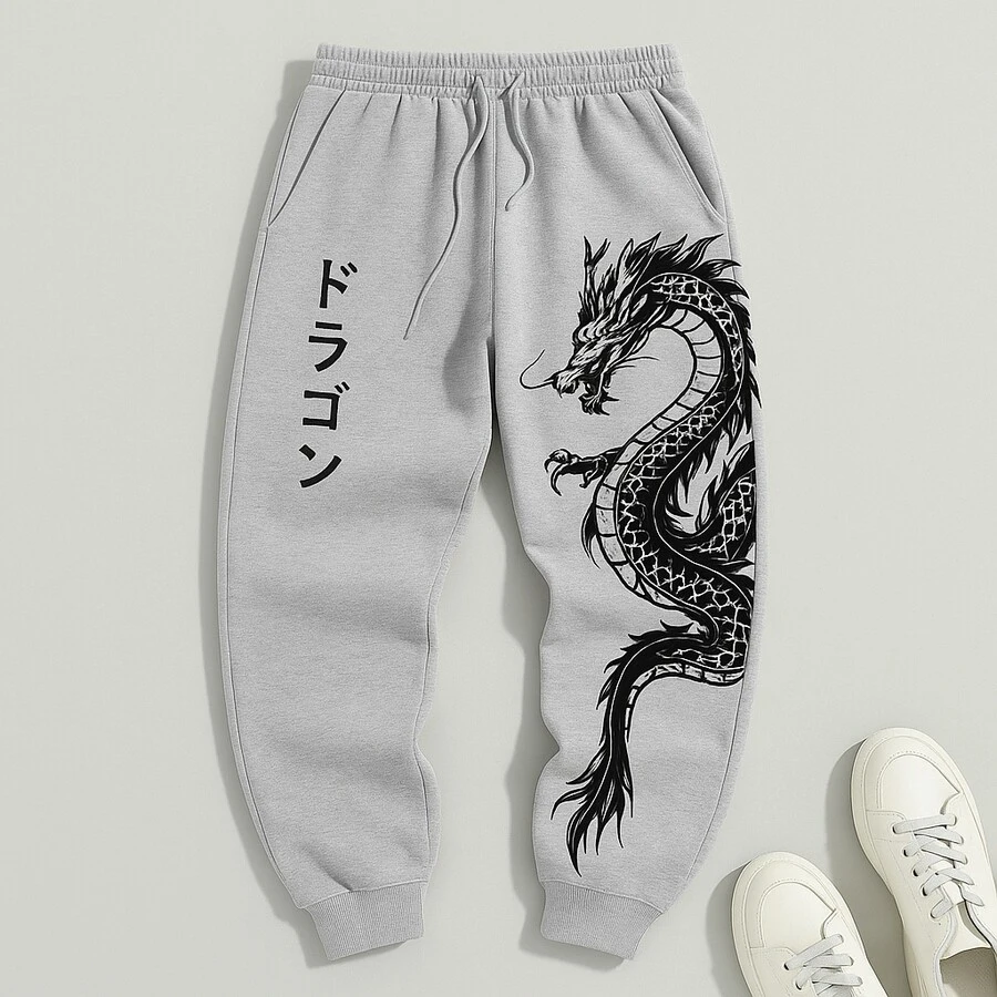 Men's Gym Maromba Flannel Sweatpants Gym Training Mountain Sports Pants - Xám - Xem 1