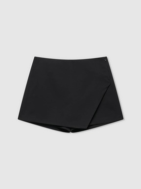 Pantalon-jupe asymétrique avec fermeture éclair, couleur unie, pour femmes, pour l'été