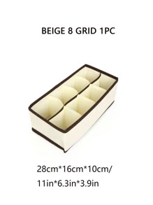 Organizador de calcetines y ropa interior, Divisor de cajón plegable con 6/7/8/24 compartimentos, Cestas divisoras para el armario, Ahorro de espacio para armarios del hogar, Accesorios para el dormitorio, Decoración organizadora, Decoración para fiestas/habitación/hogar/dormitorio, Cajas de almacenamiento, Almacenamiento en el hogar