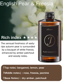 Difusor de fragancia sin llama de alta gama de hotel de 250ml, recambio, reemplazo, fragancia de larga duración - Adecuado para el hogar, dormitorio, sala de estar, baño y diversas ocasiones. Elegante decoración del hogar, accesorio romántico para el dormitorio, desodorante, ambientador. Difusor de fragancia premium para coche, fragancia de larga duración, decoración para coche, difusor de aceites esenciales