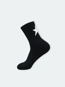 10 Pairs Men's Star Pattern Casual Mid-Calf Socks - Multicolor - View 5