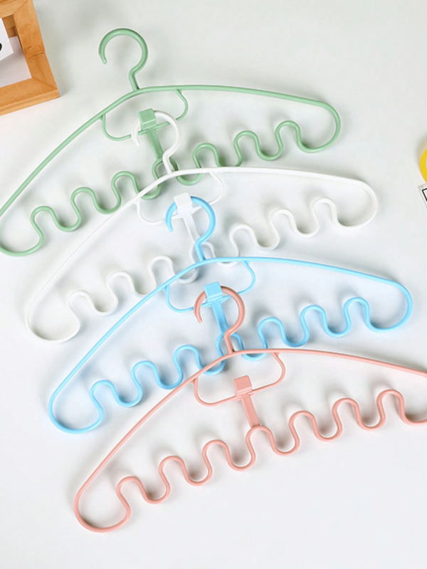8 Stücke/Set wellenförmige Kleiderbügel, multifunktionaler Kleidungsorganizer für den Schrank, einfaches Aufhängen für Kleidung, Schals, Krawatten, Wäsche
